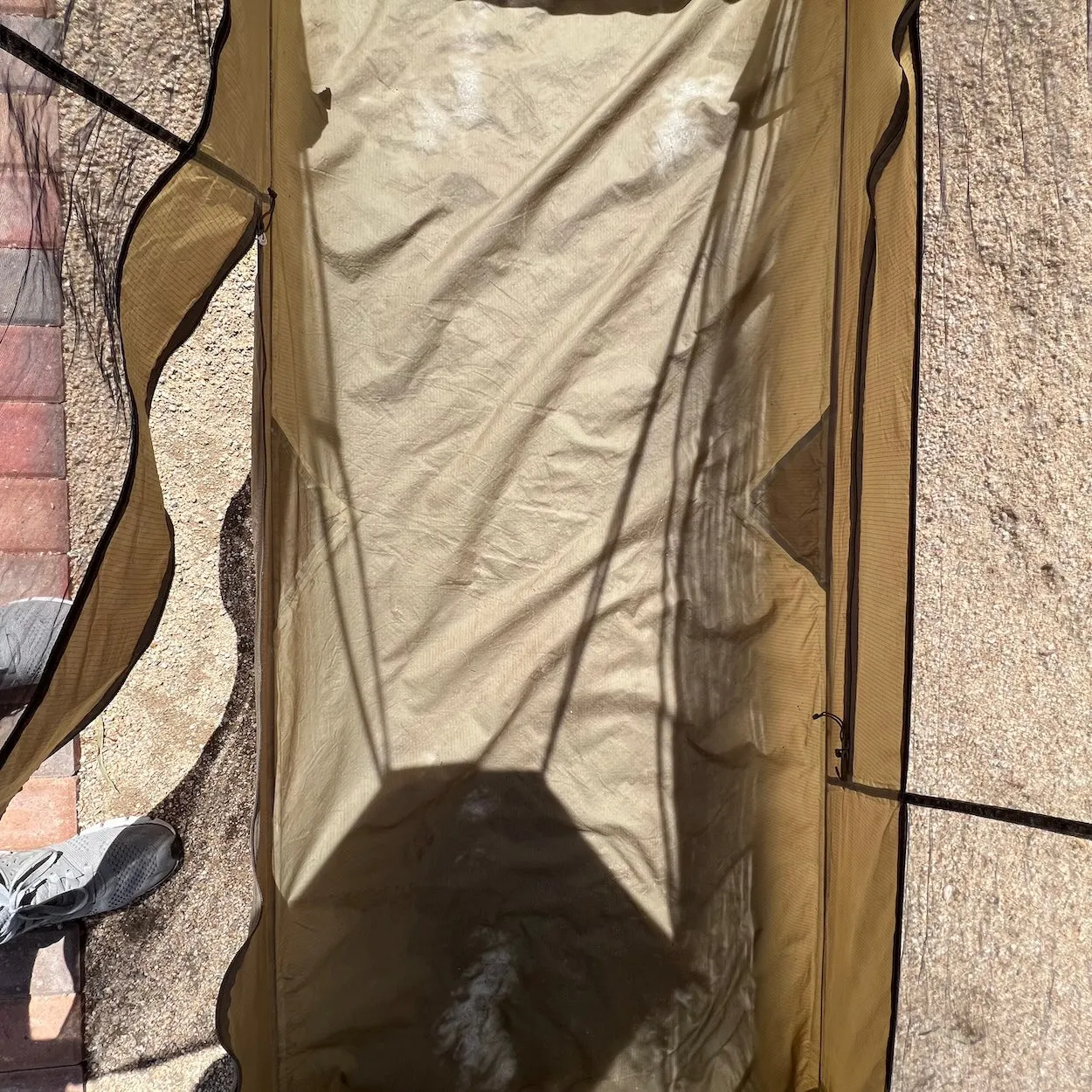 LiteFighter Tent US Army Issued Coyote Tan Combat One Person-04