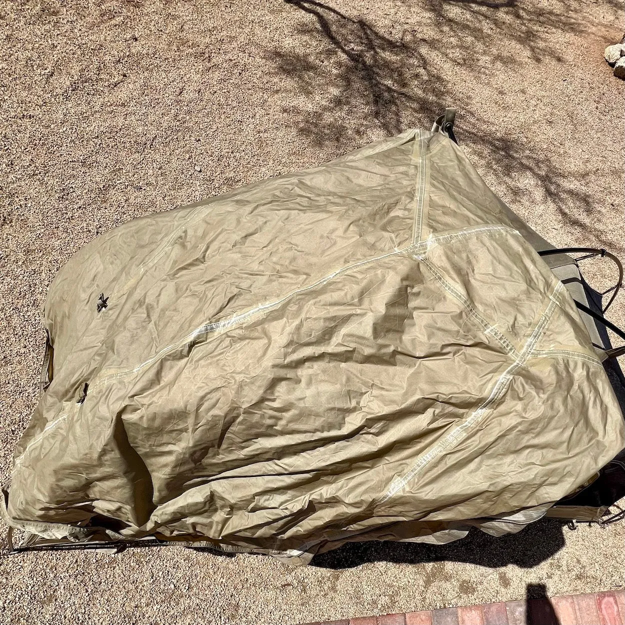 LiteFighter Tent US Army Issued Coyote Tan Combat One Person-04
