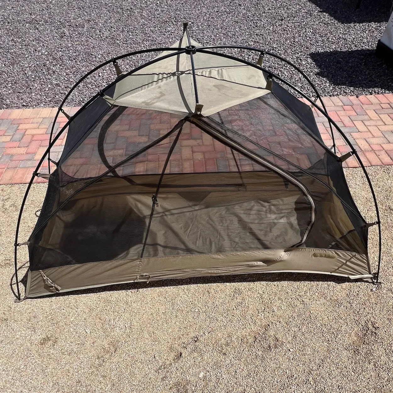 LiteFighter Tent US Army Issued Coyote Tan Combat One Person-04