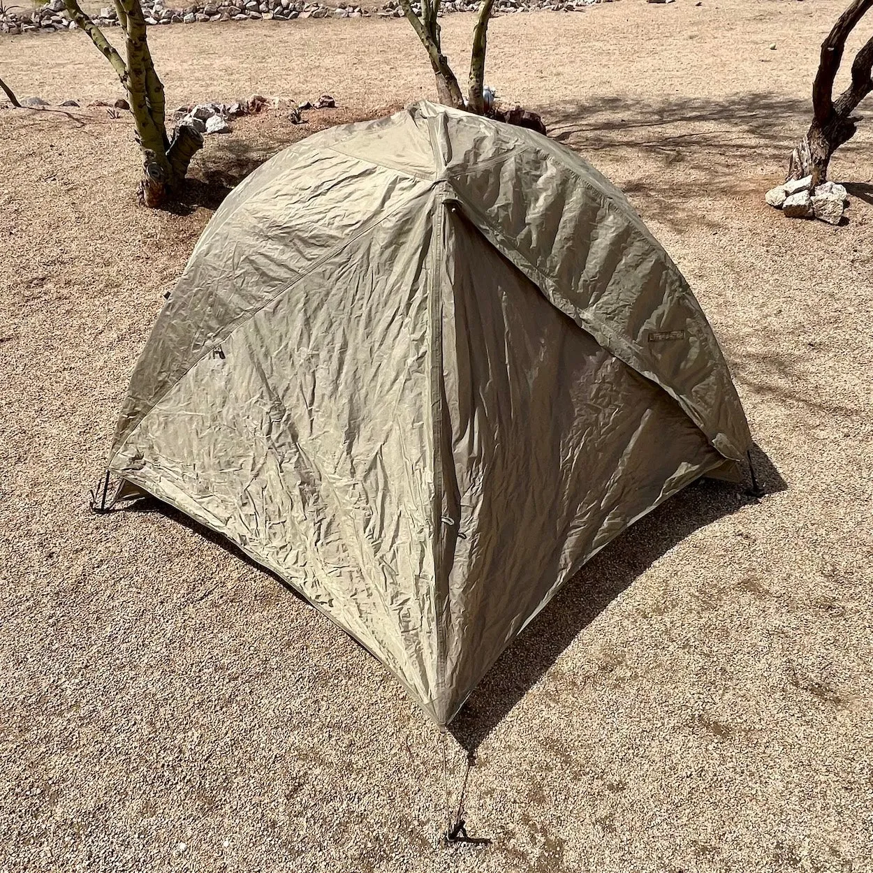 LiteFighter Tent US Army Issued Coyote Tan Combat One Person-04
