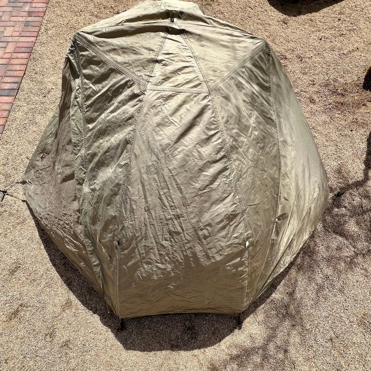 LiteFighter Tent US Army Issued Coyote Tan Combat One Person-04