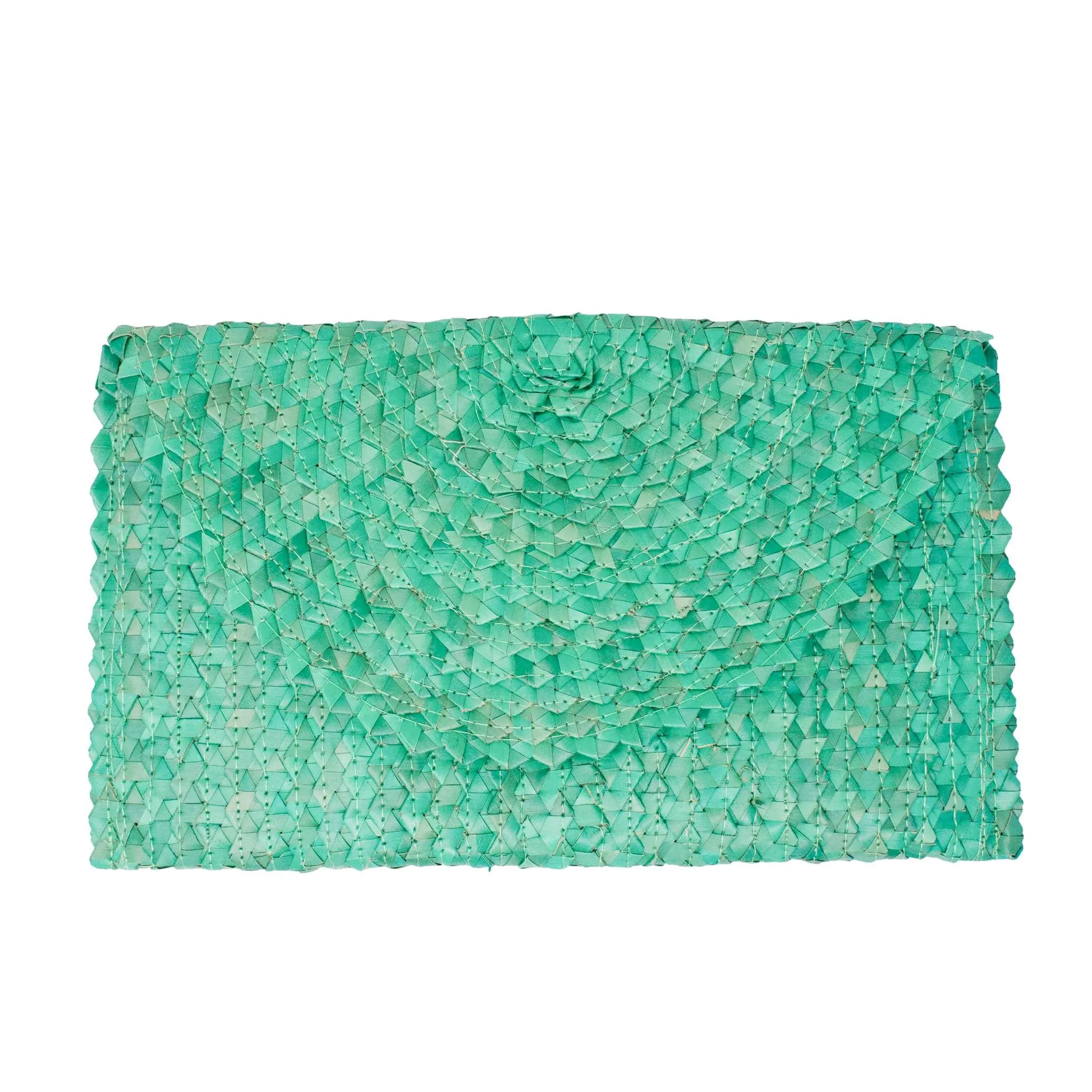 LIZZIE GRASS CLUTCH - TURQUOISE by POPPY   SAGE