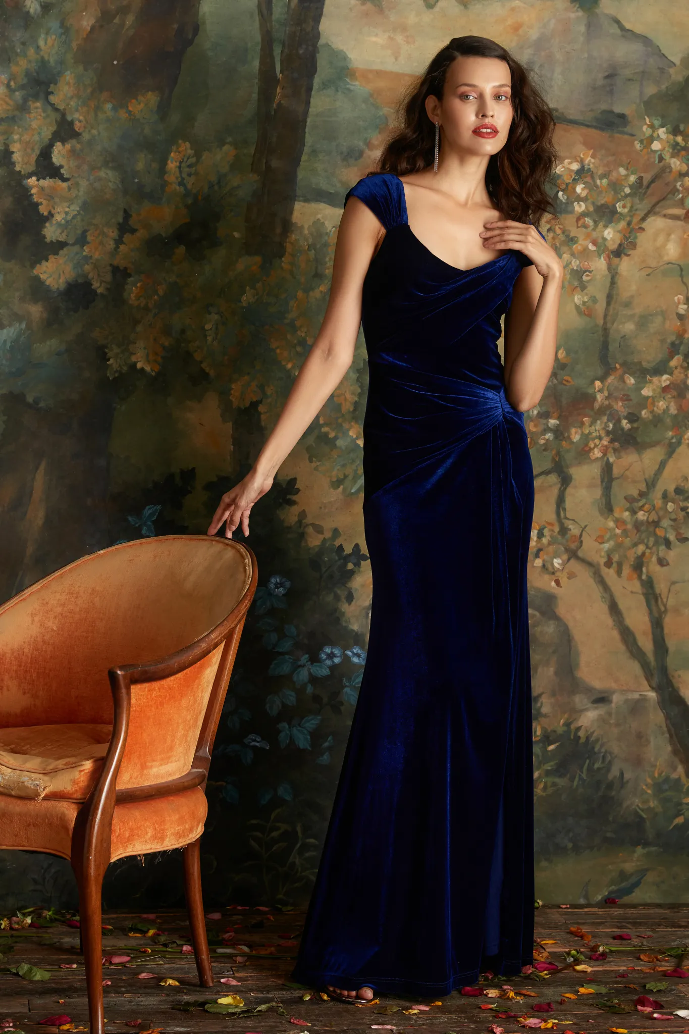 Lou Draped Gown by Theia Couture - RENTAL