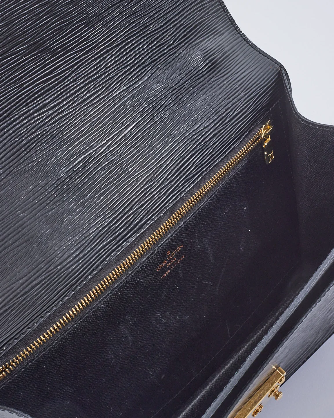 Louis Vuitton Black Epi Leather Monceau 28 Convertible Top Handle Bag