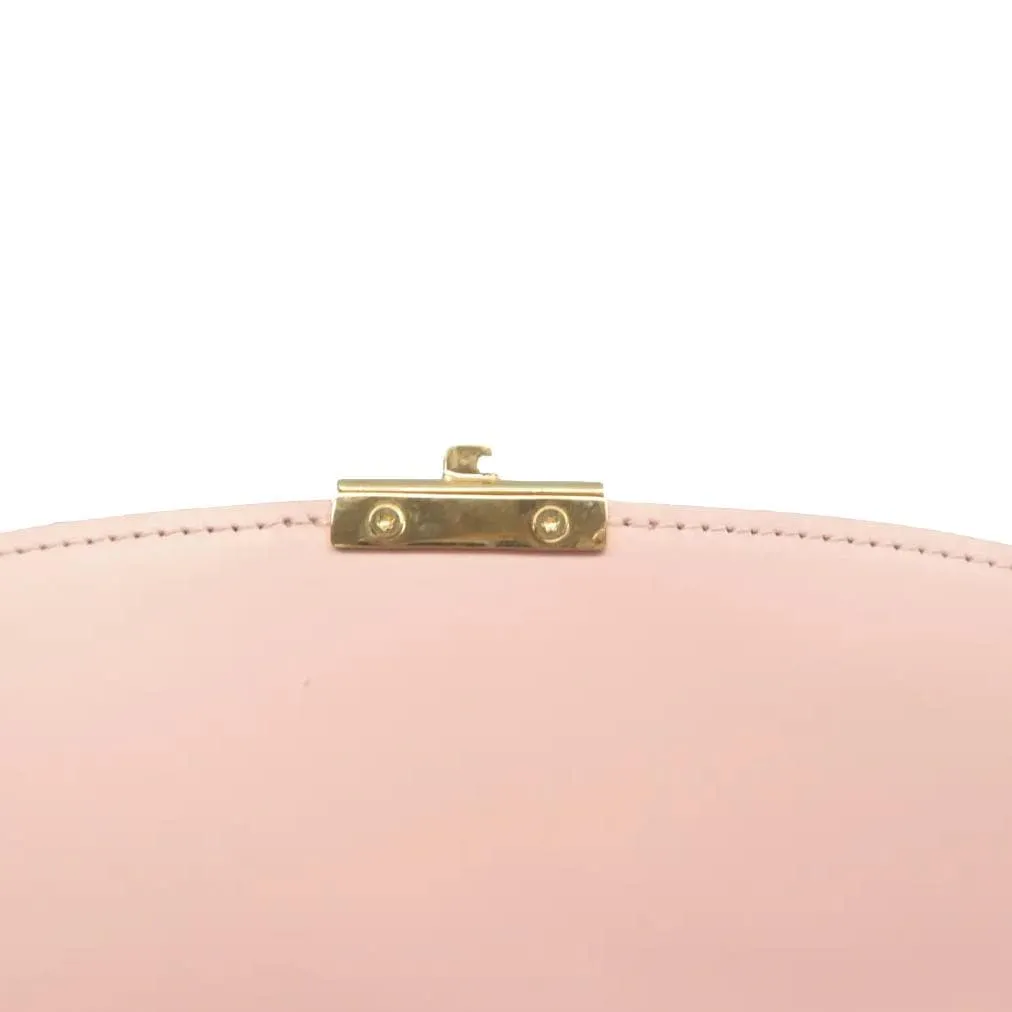 LOUIS VUITTON Croisette Damier Ebene Crossbody Rose Ballerine