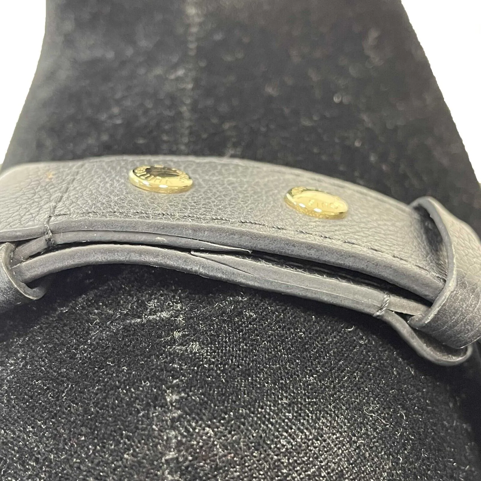 Louis Vuitton - Lock Me Bucket Black Calfskin Top Handle w/ Crossbody Strap