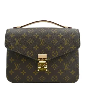 LOUIS VUITTON Metis Pochette Monogram Canvas Crossbody Bag Brown