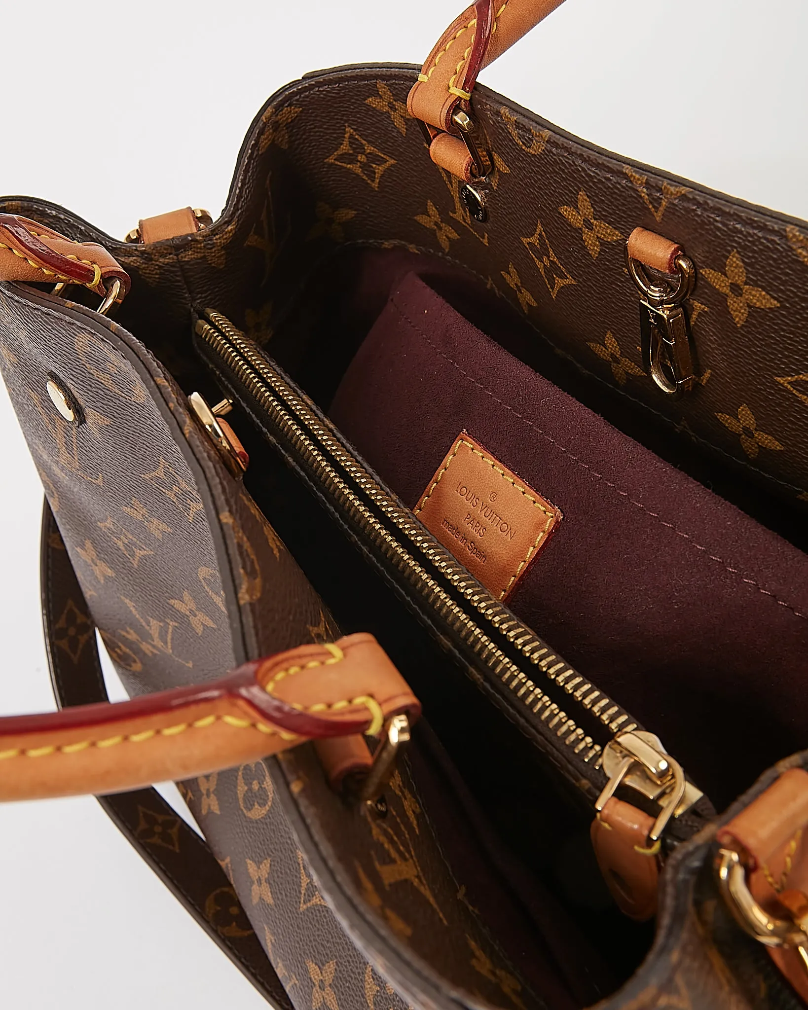 Louis Vuitton Monogram Canvas Montaigne MM Top Handle Bag