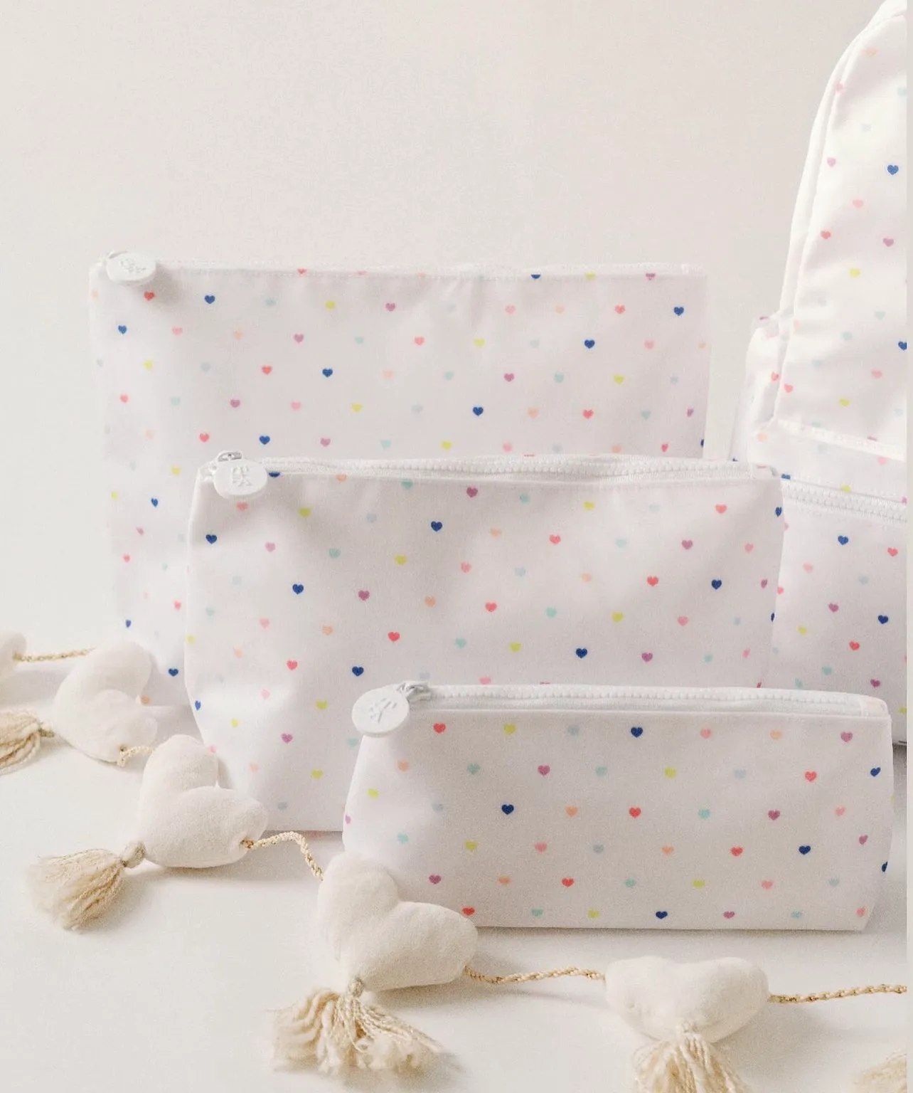 Love Hearts Set of 3 Pouches