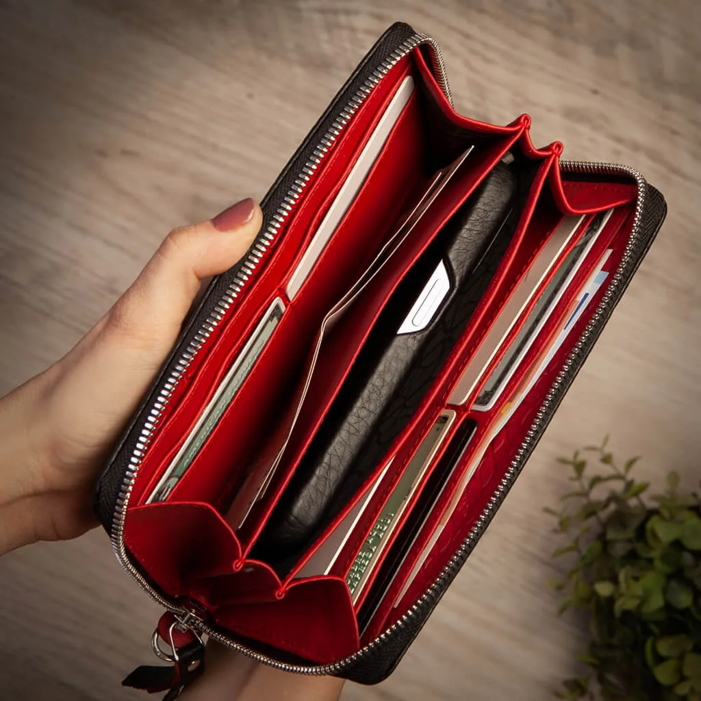 Lucy Plus Leather Clutch