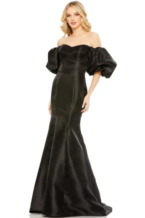 Manon Trumpet Gown in Black by Mac Duggal - RENTAL