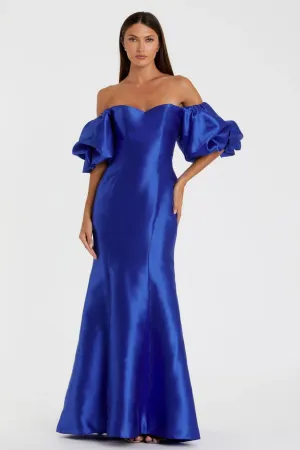 Manon Trumpet Gown in Royal Blue by Mac Duggal - RENTAL