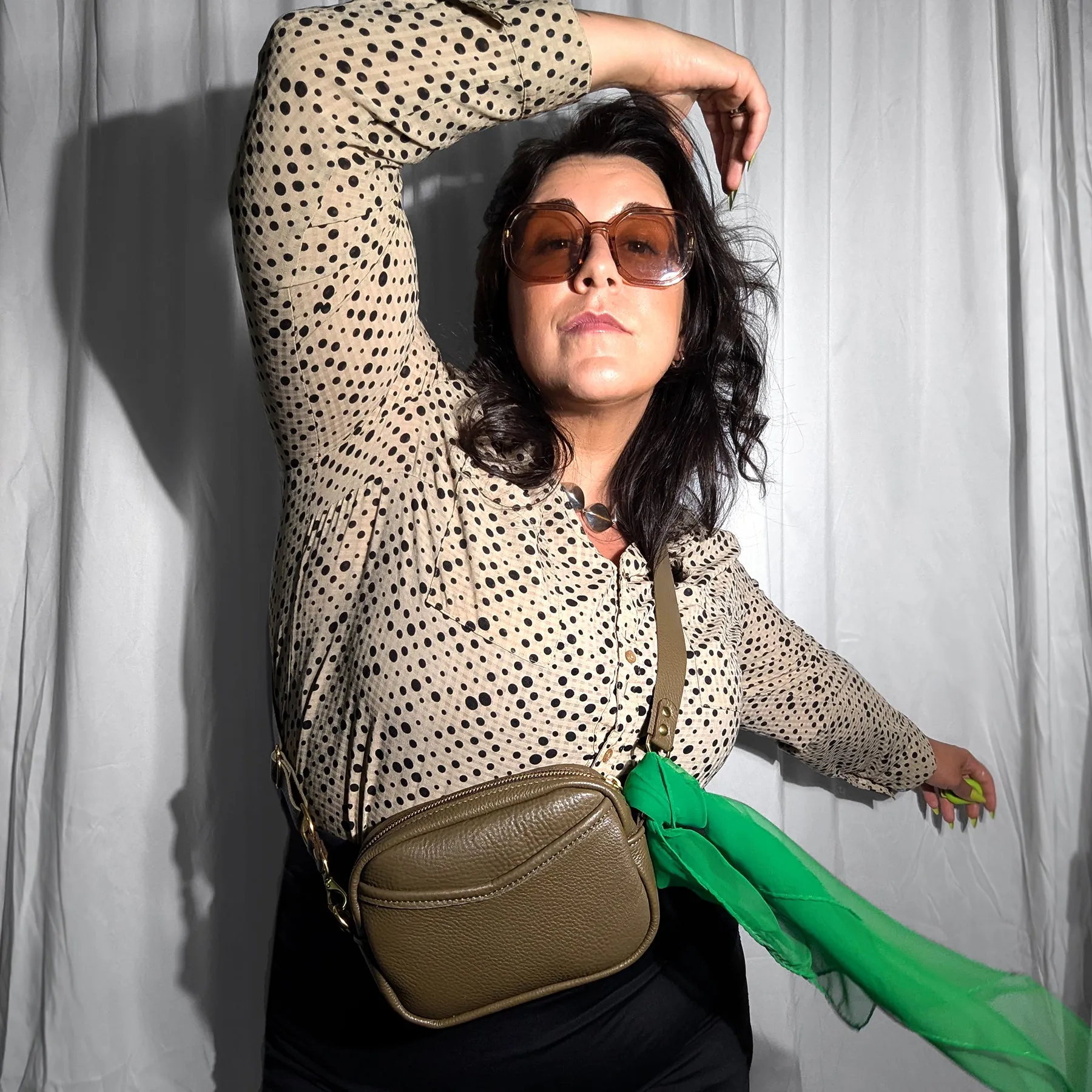 Mini Cubist Crossbody Handbag