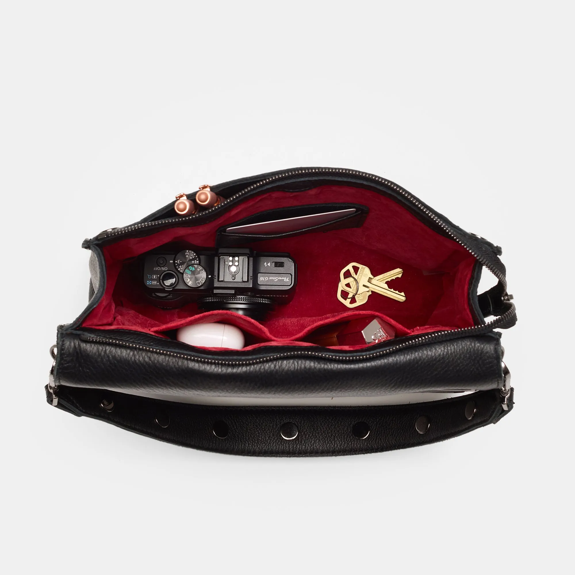 Montana Clutch | Black Lugano/Gunmetal | Sml