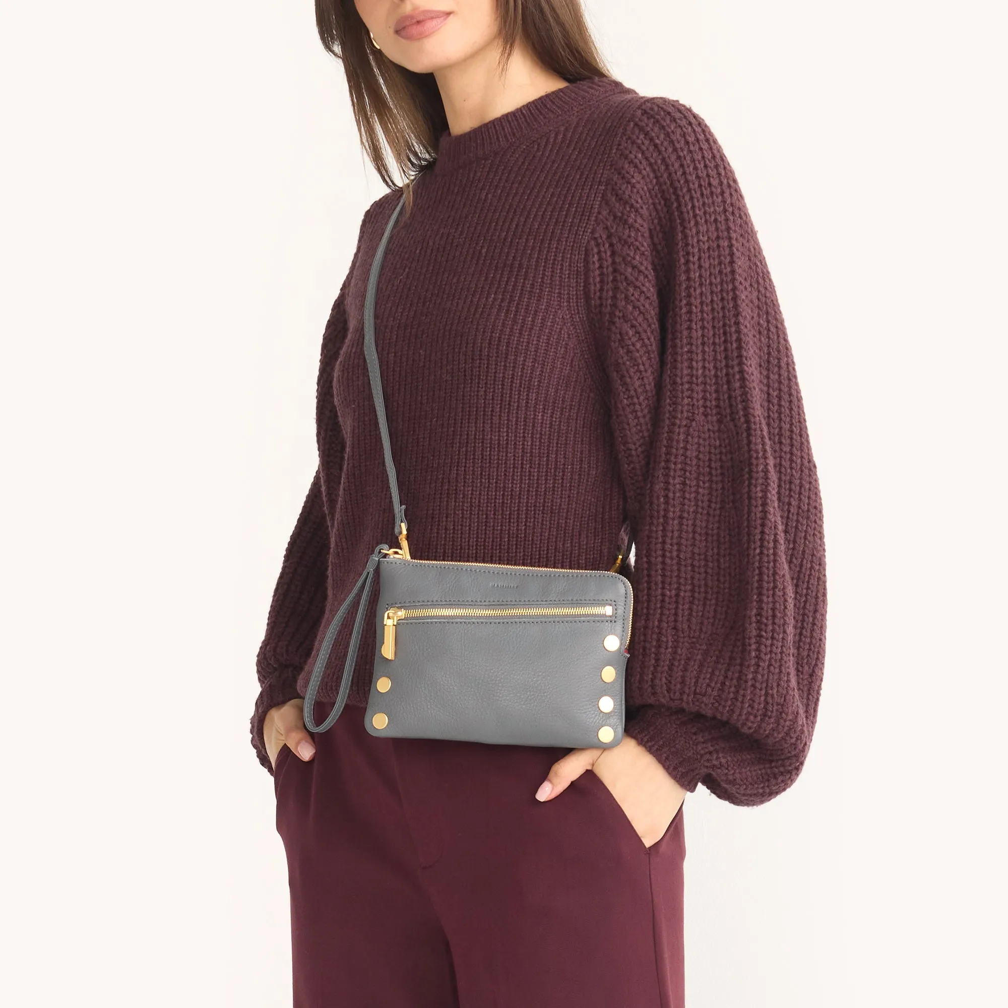 Nash Small | Sonnet Grey/Brushed Gold