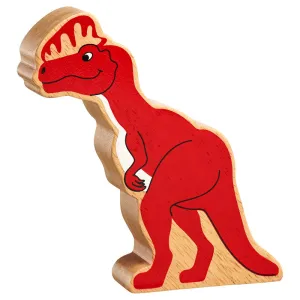 Natural red dilophosaurus
