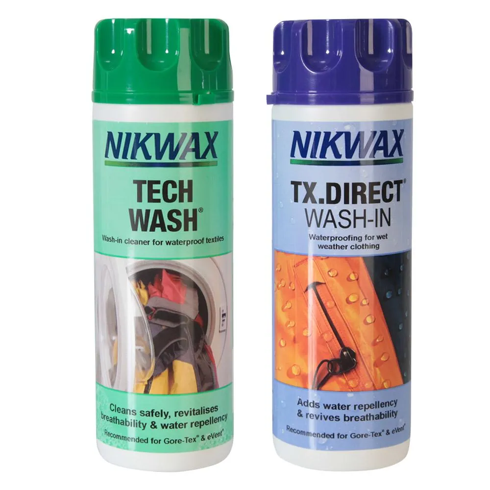 Nikwax Tech Wash And Tx Direct Wash-in Package