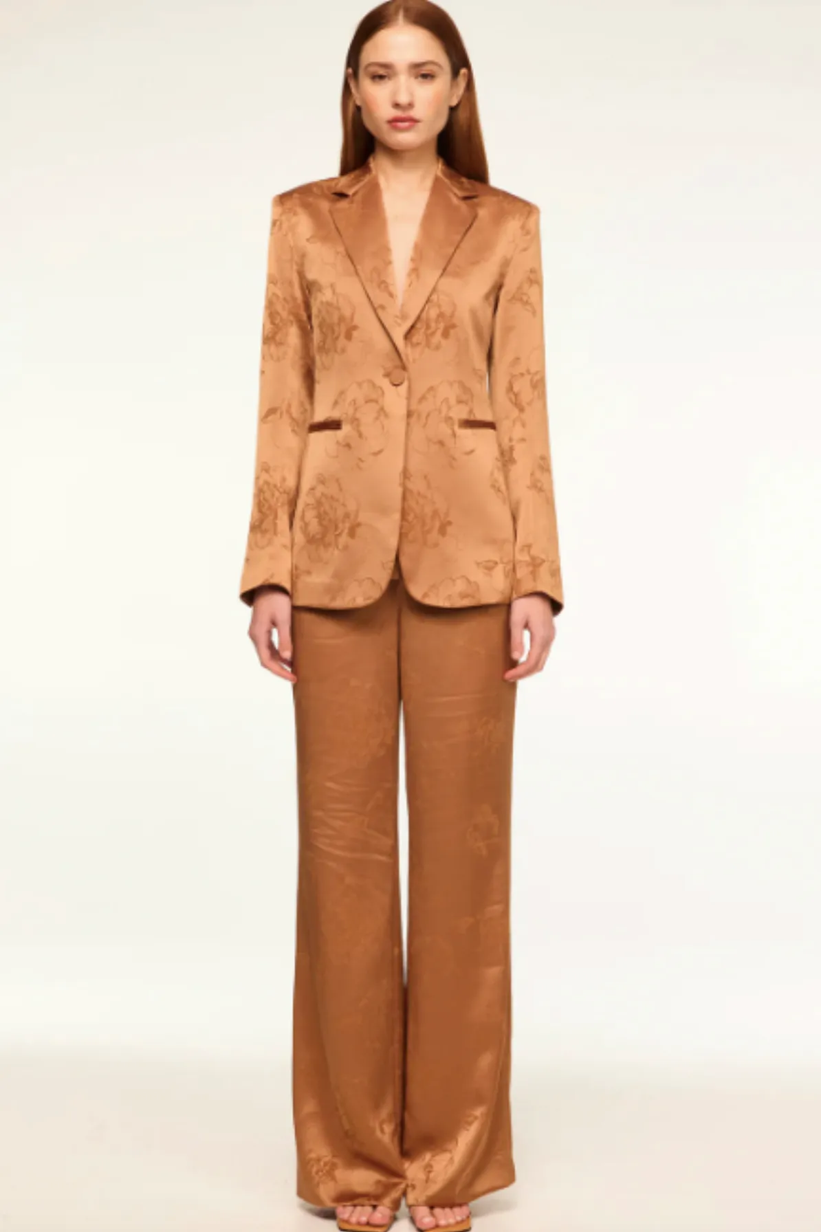 Olsen Suit in Caramel by MISA Los Angeles - RENTAL