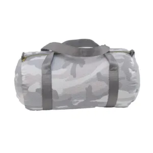 Personalized Seersucker Snow Camo Duffel Bag
