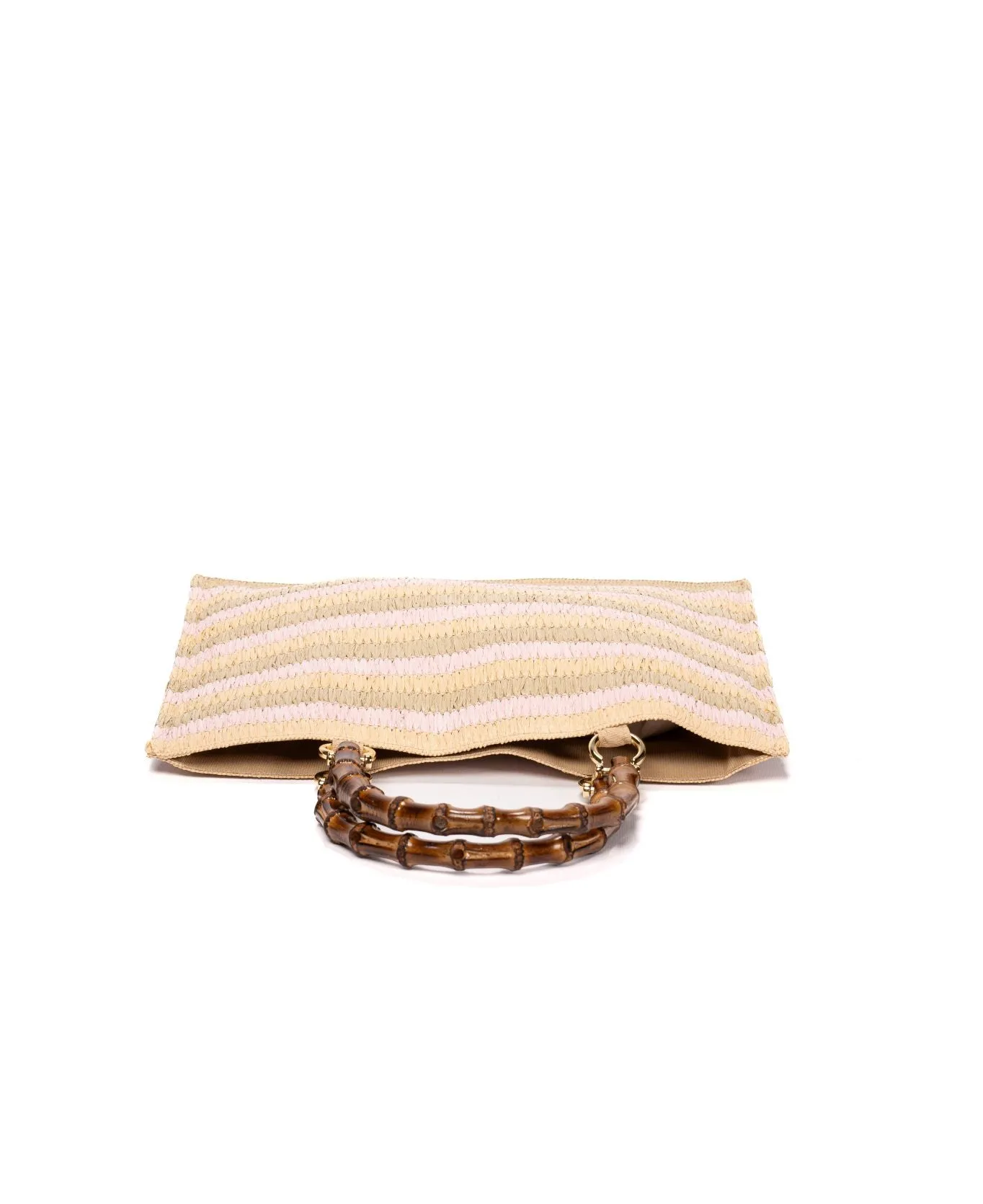 Piccarda Raffia Tote Bamboo Pastel colours