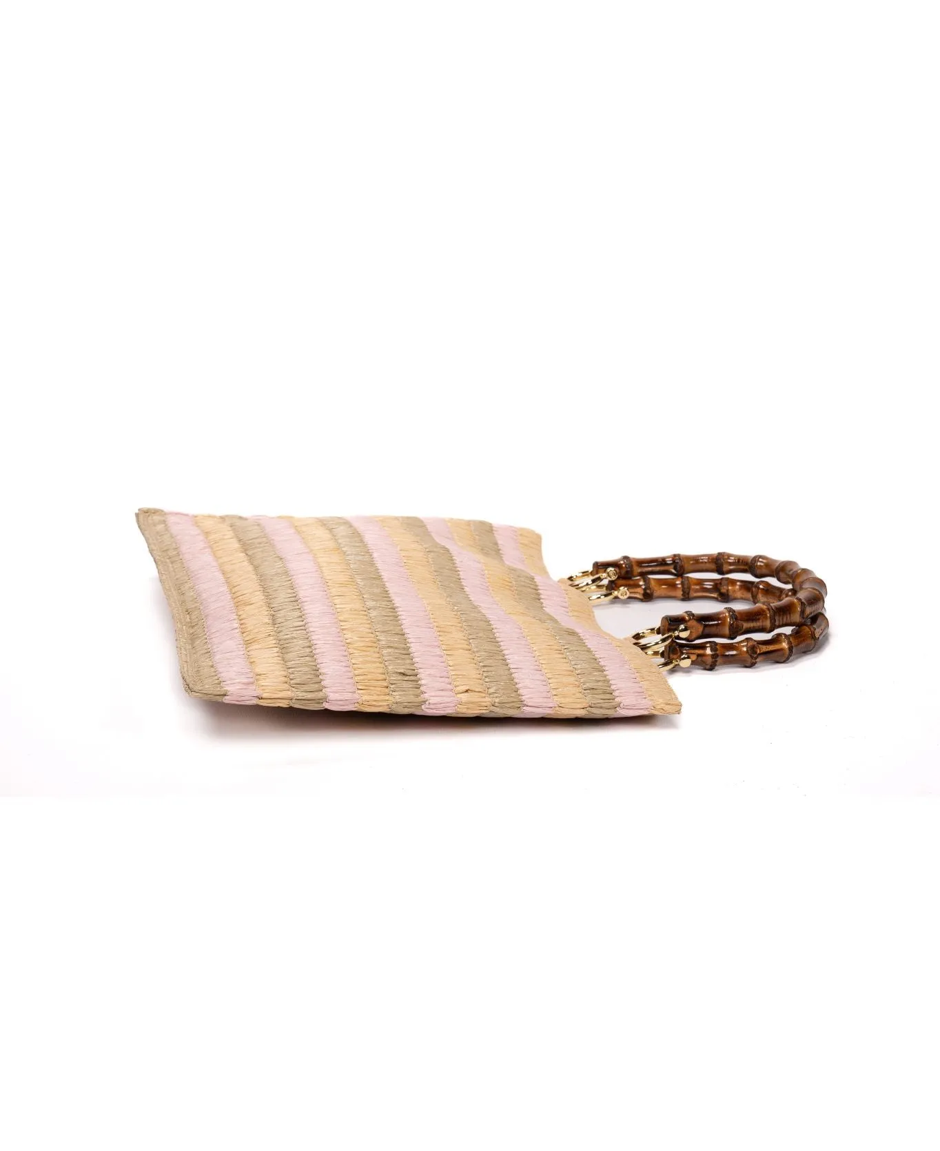Piccarda Raffia Tote Bamboo Pastel colours