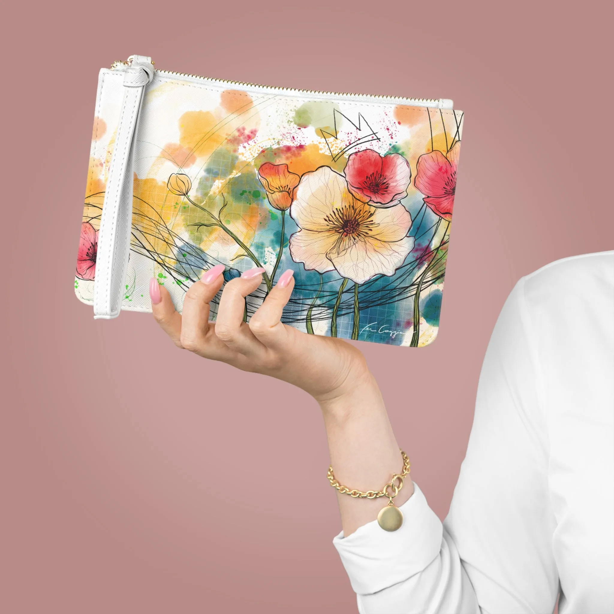 Poppies Song Clutch Bag
