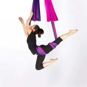 Prodigy Multicoloured 20ft / 6m Aerial Yoga Hammocks - Includes O-rings