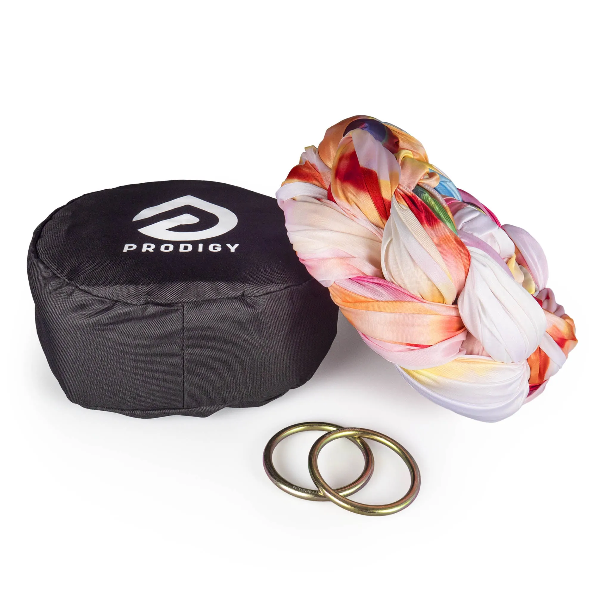 Prodigy Multicoloured 20ft / 6m Aerial Yoga Hammocks - Includes O-rings