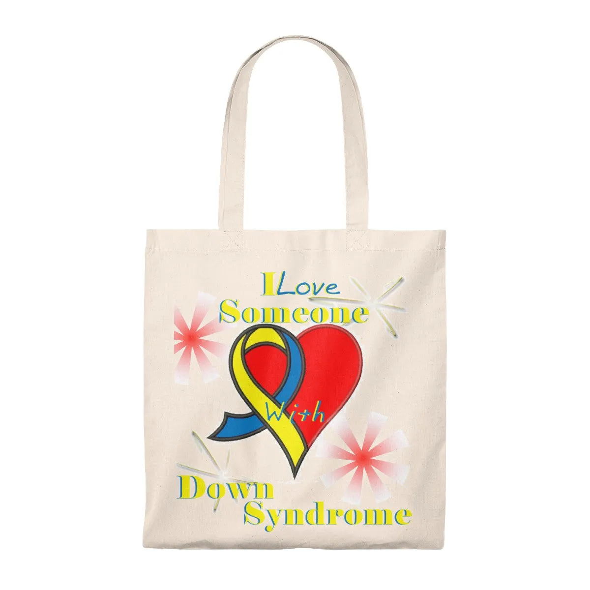 "I Love Someone with Down Syndrome" Tote Bag - Vintage