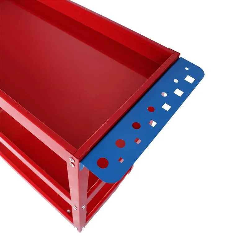 Red Rolling Tool Cart – Heavy Duty, Lockable Wheels, Perfect for Garage & Workshop
