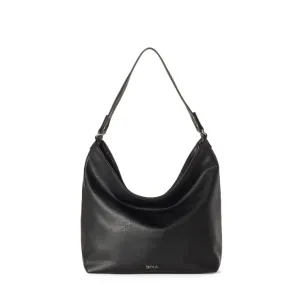 Skyla - Mary Vegan Crossbody Hobo Bag | Black