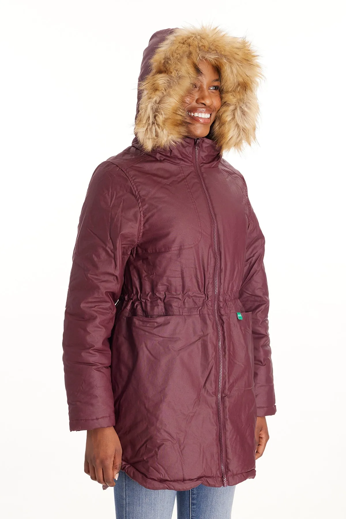 Sofia Waxed Shell 3 in 1 Maternity Parka From Moderneternity
