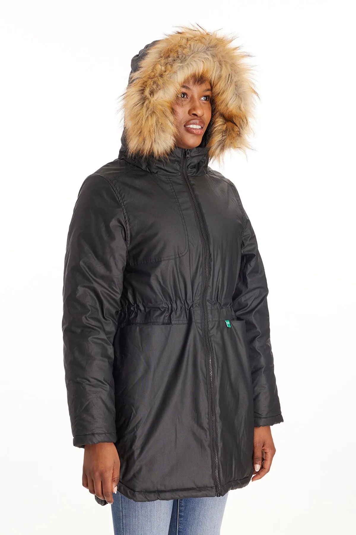 Sofia Waxed Shell 3 in 1 Maternity Parka From Moderneternity
