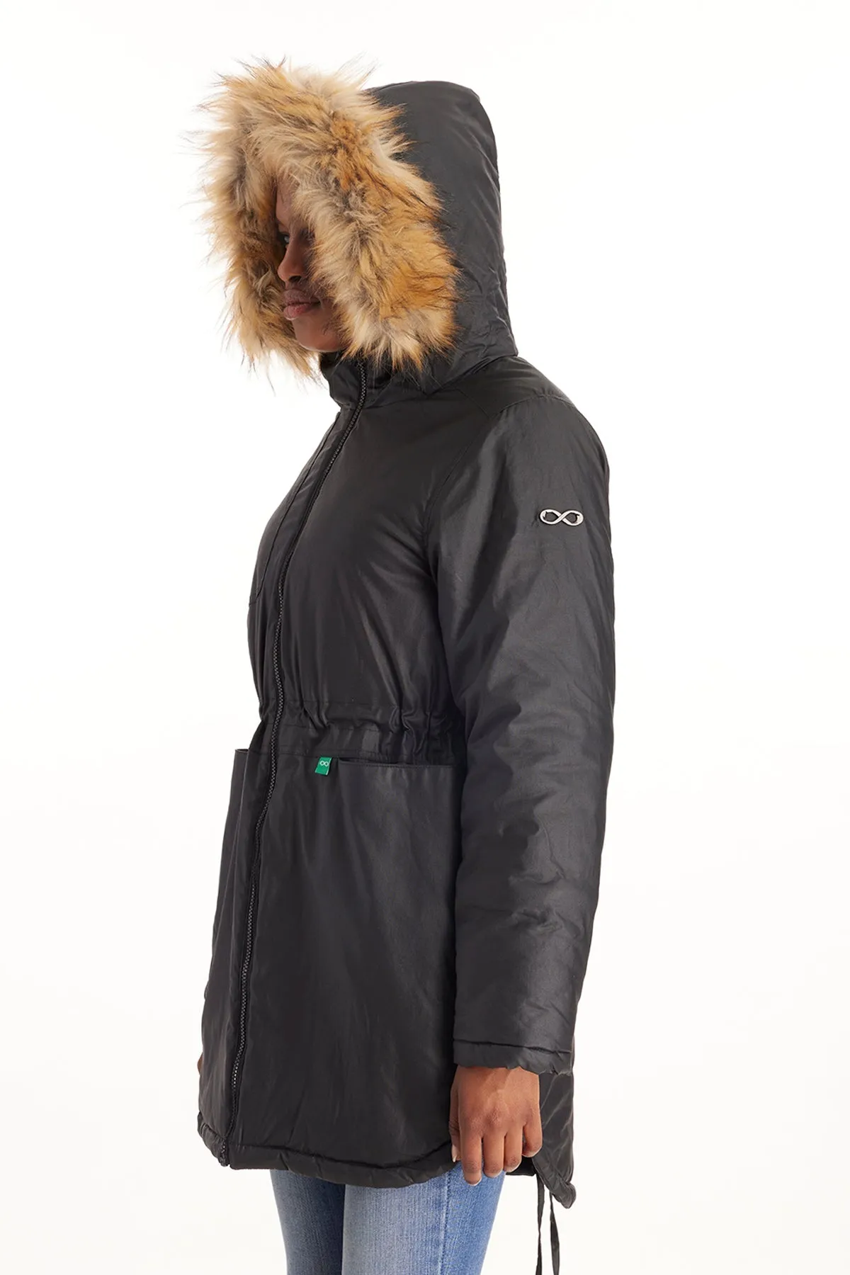 Sofia Waxed Shell 3 in 1 Maternity Parka From Moderneternity