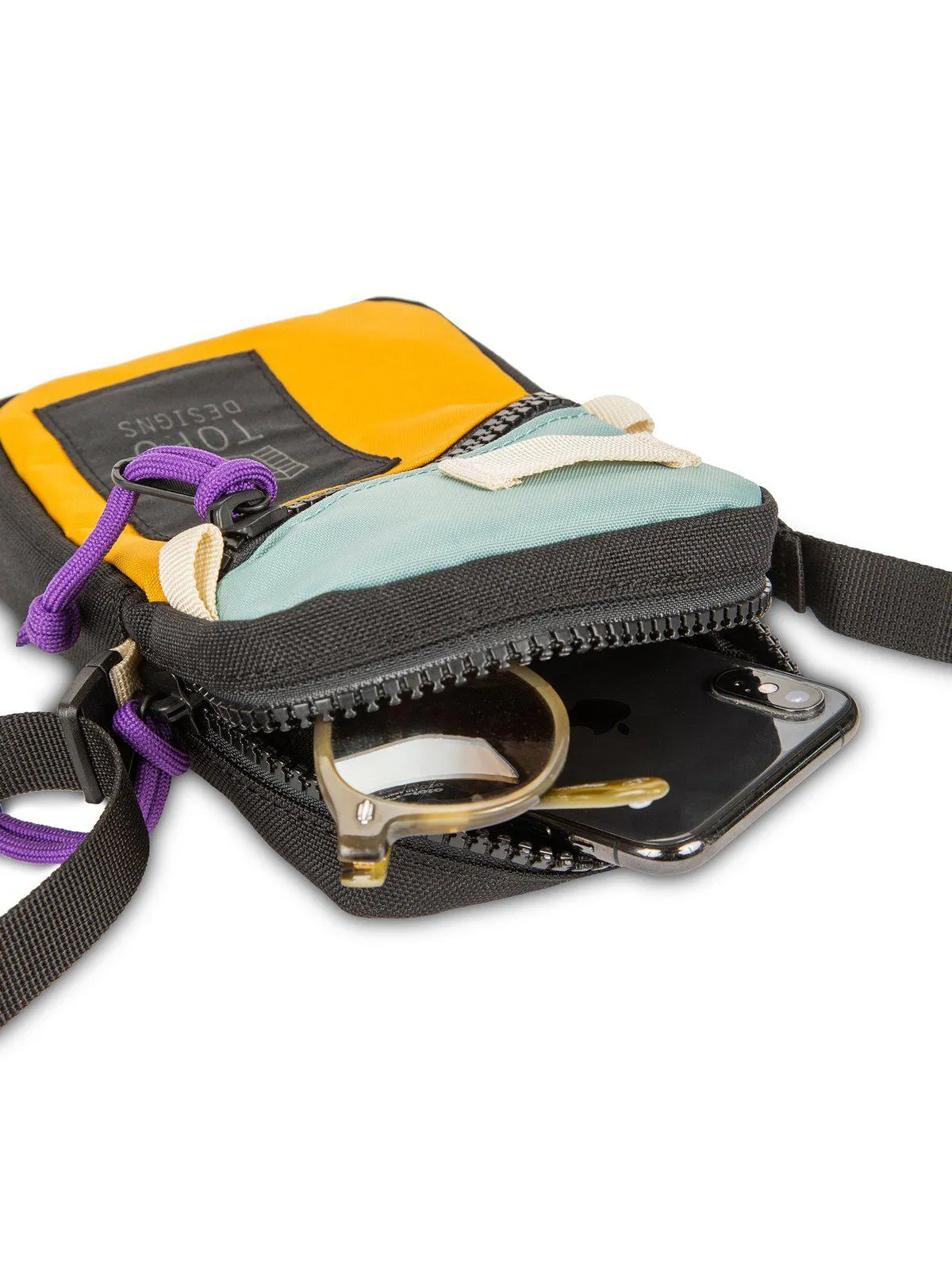 Topo Designs Mini Shoulder Bag Black Grape