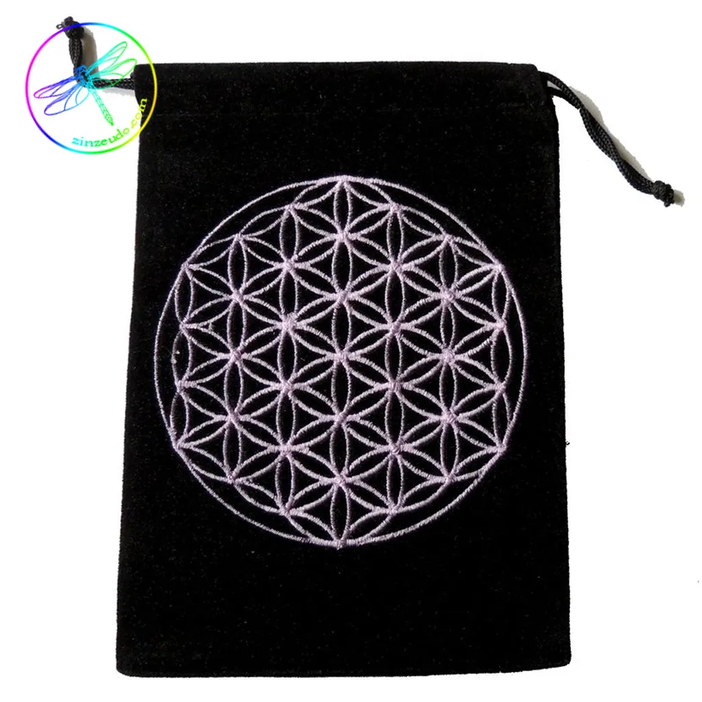 Velvet Bag - Flower of Life