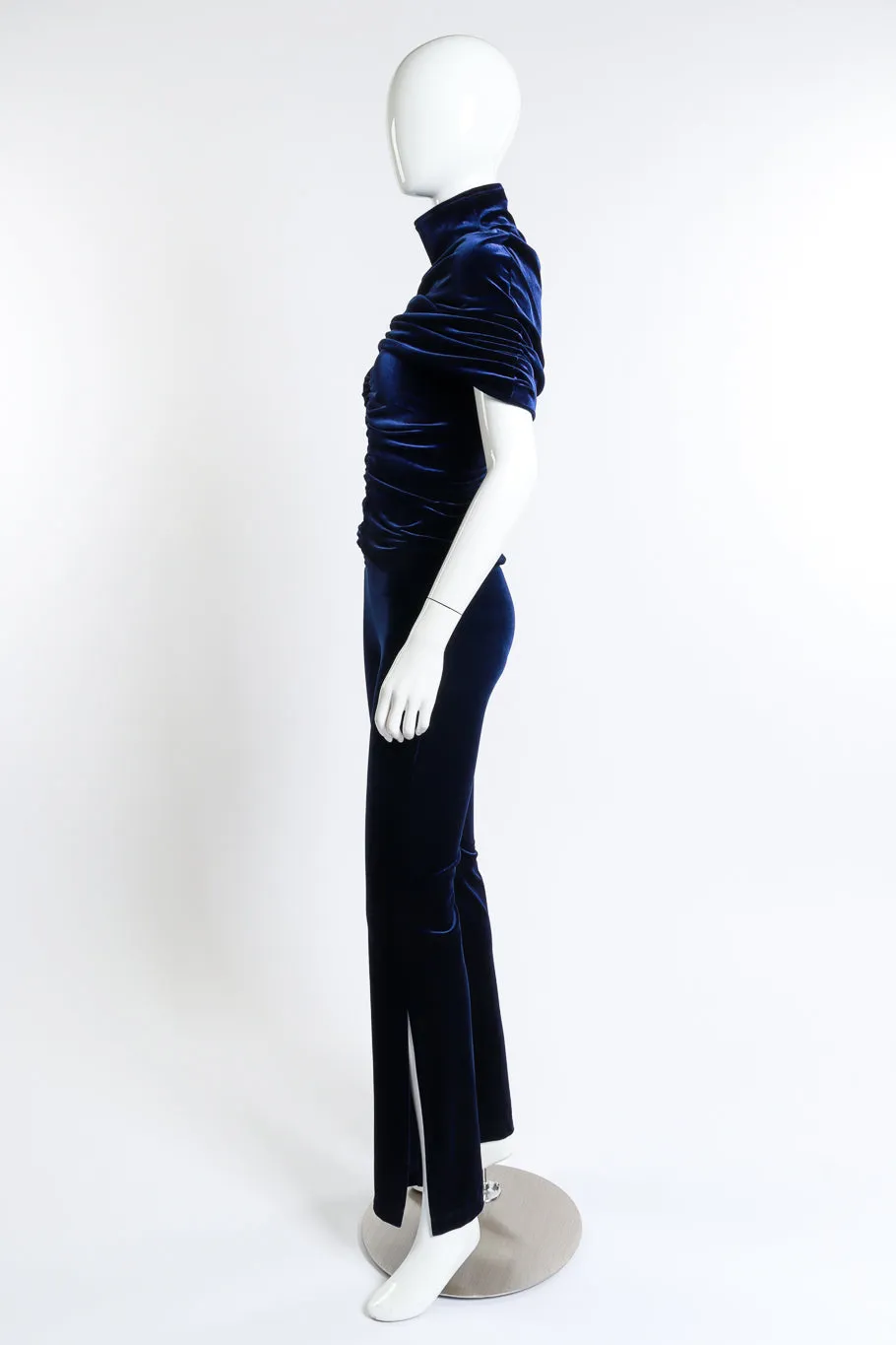 Velvet Cape Top, Tank & Pant Set