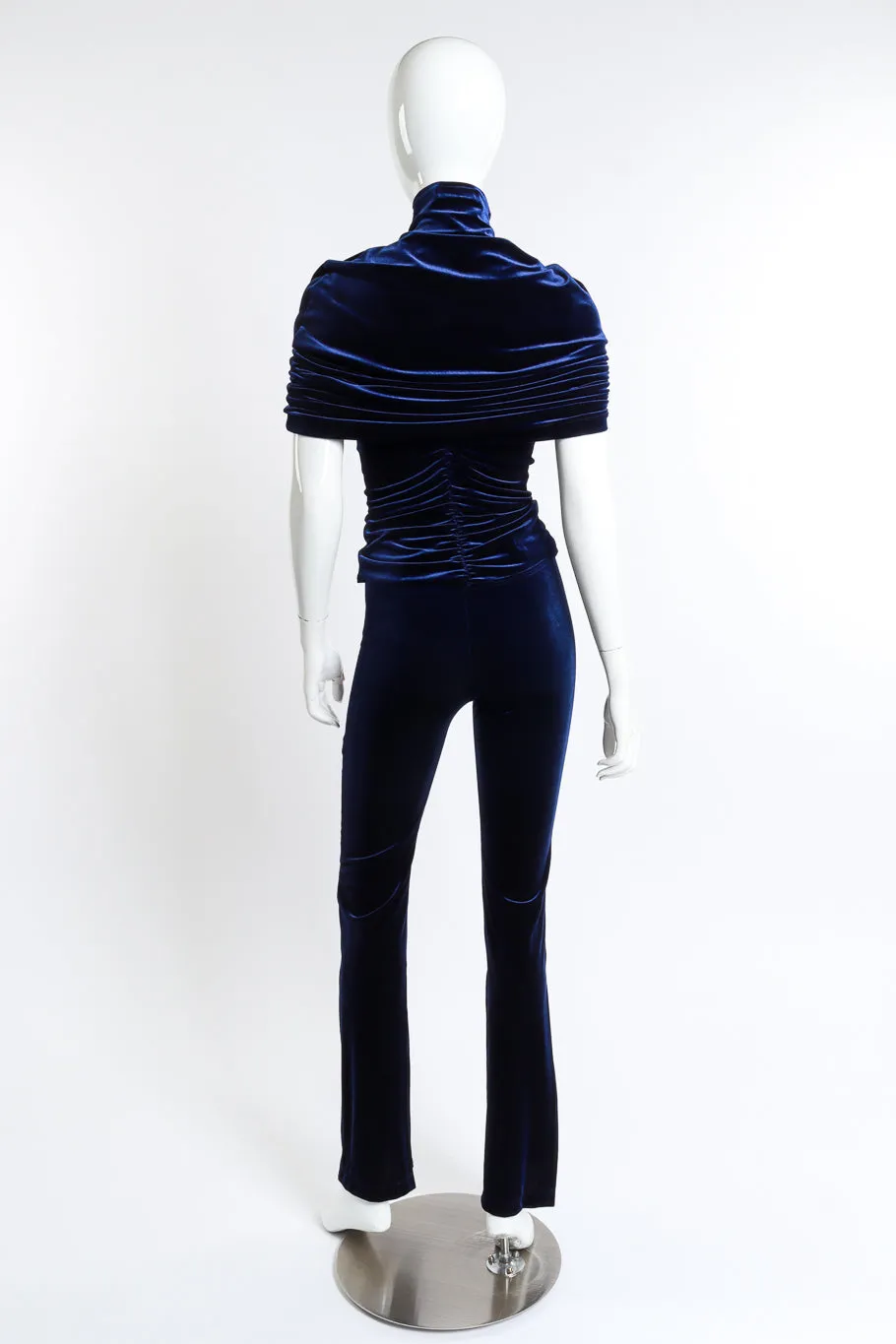 Velvet Cape Top, Tank & Pant Set