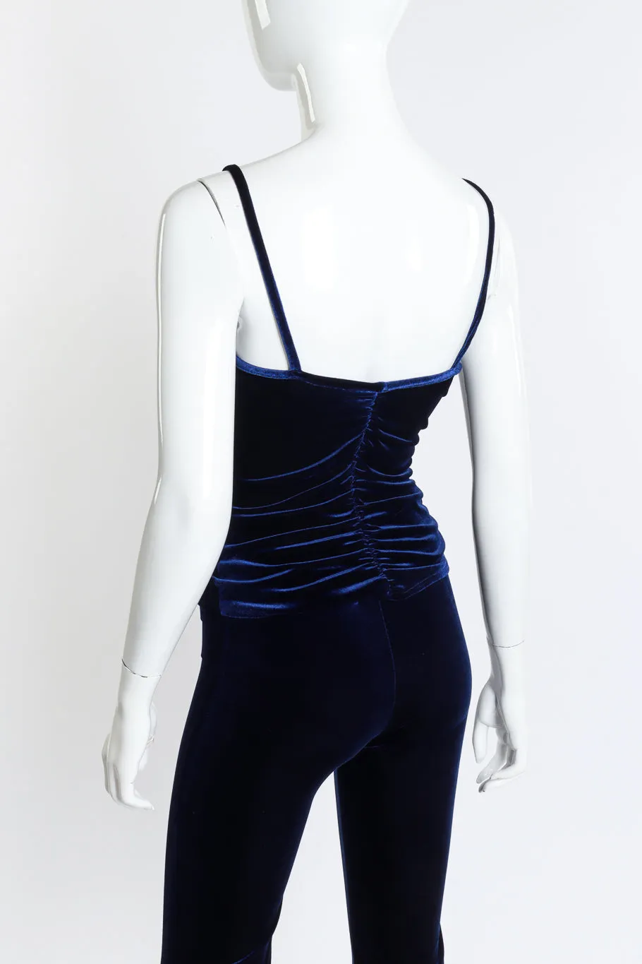 Velvet Cape Top, Tank & Pant Set