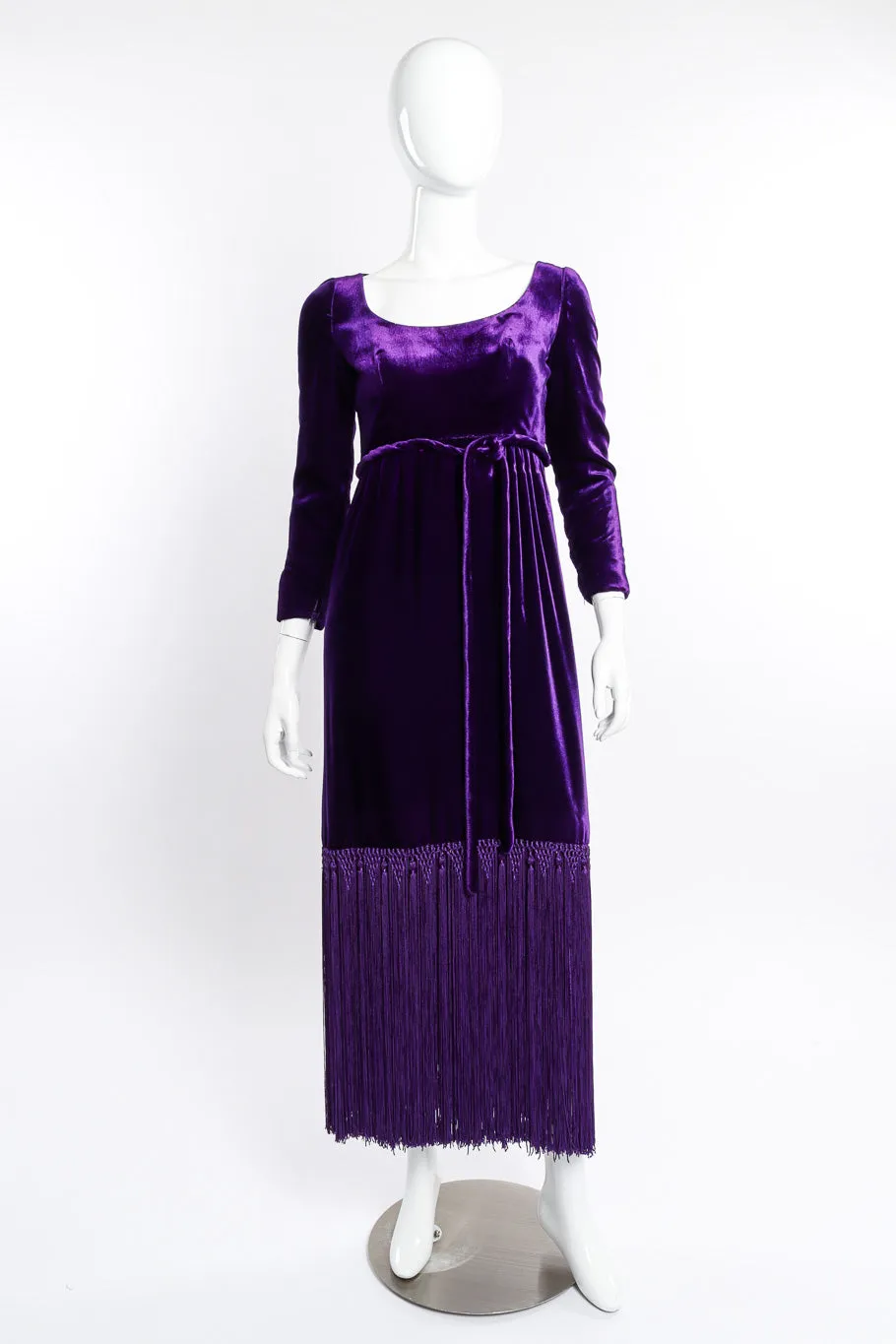 Velvet Fringe Dress