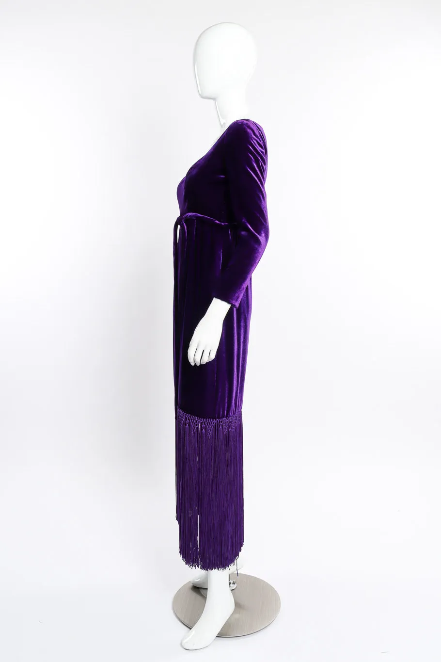Velvet Fringe Dress