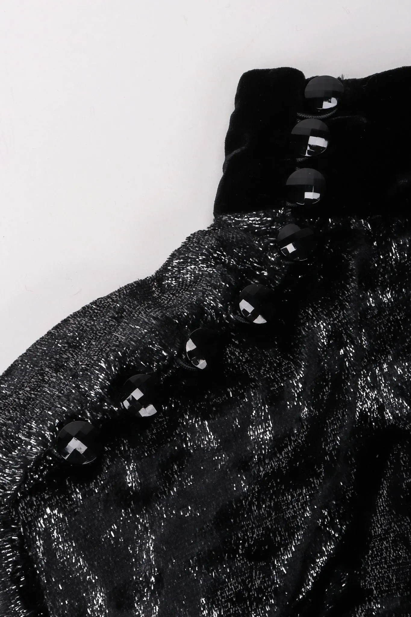 Velvet Lamé Blouson Dress