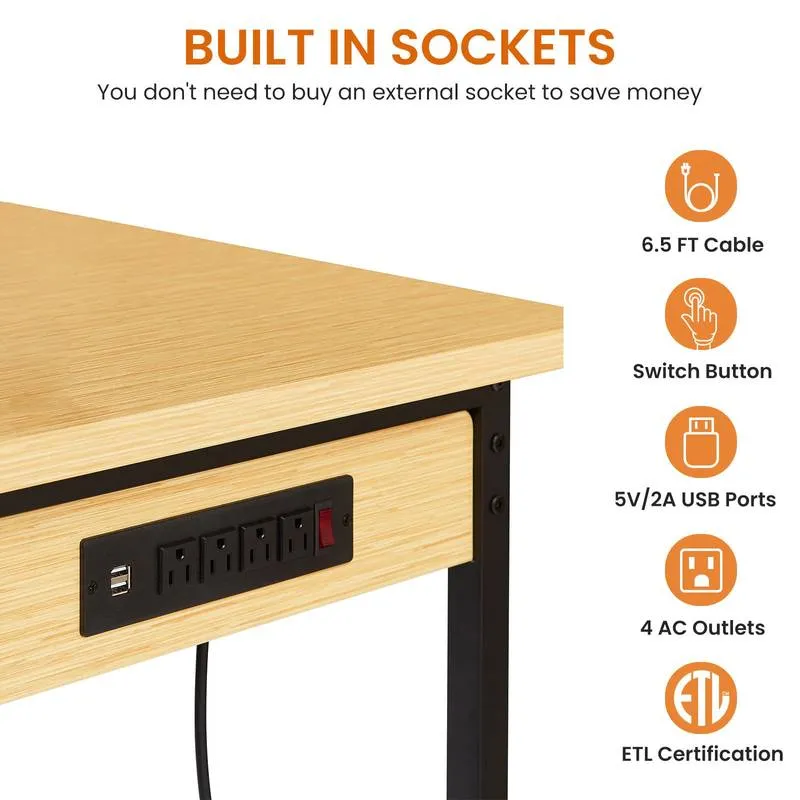 Versatile Rolling Workbench with Pegboard and Outlets