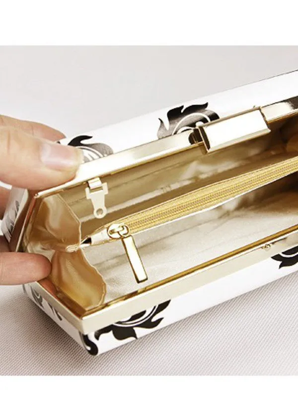 vintage clock banquet clutch