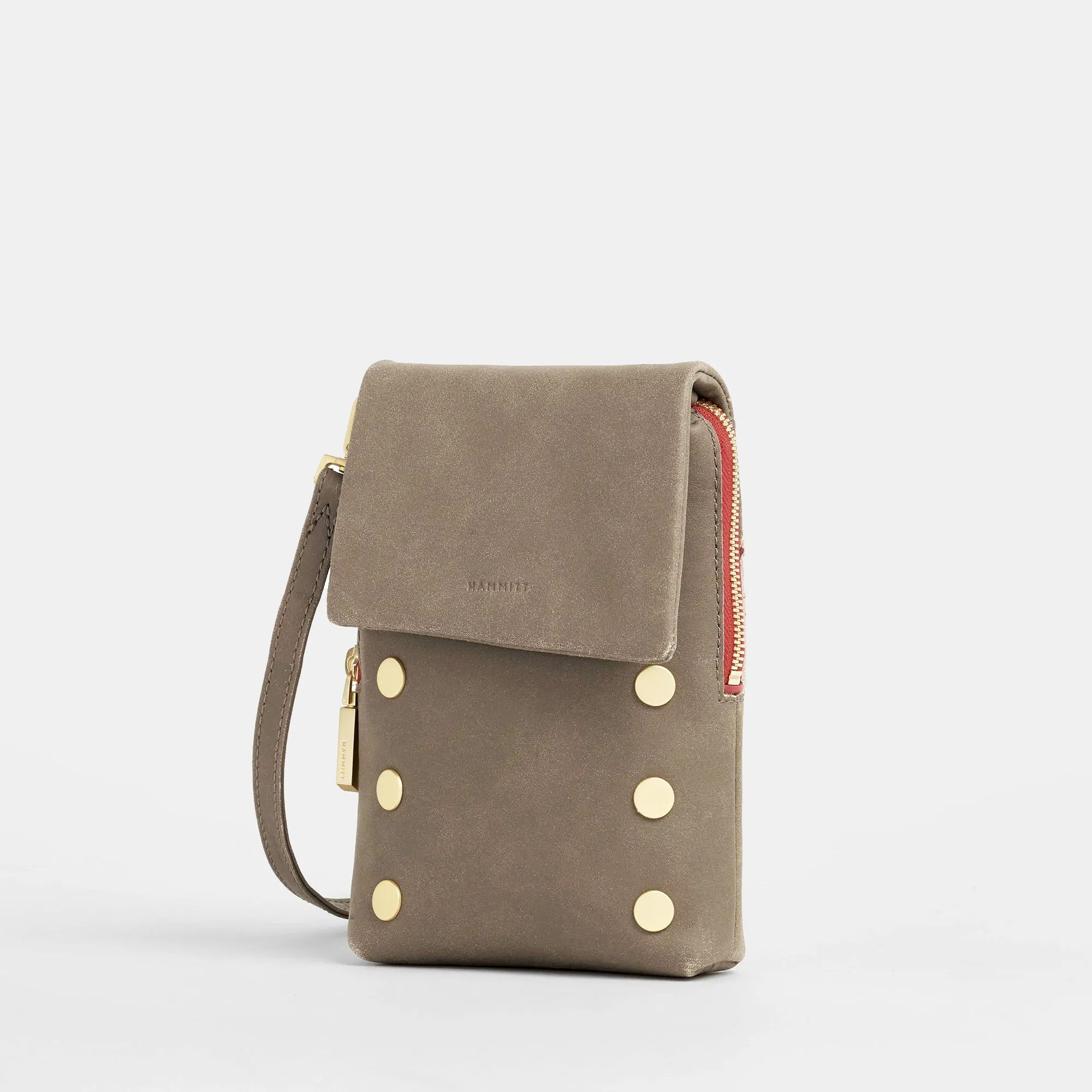 VIP Mobile | Pewter/Brushed Gold Red Zip