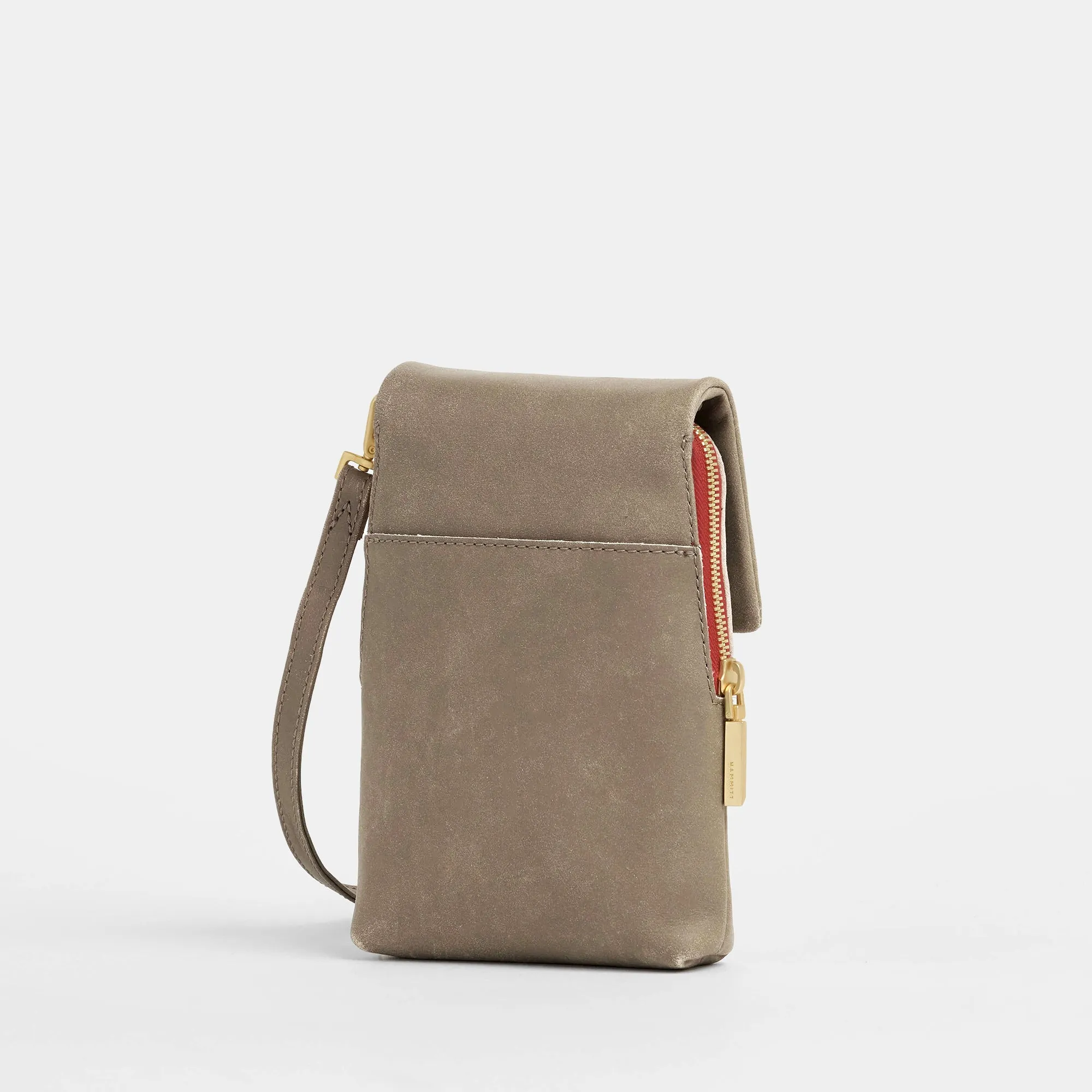 VIP Mobile | Pewter/Brushed Gold Red Zip