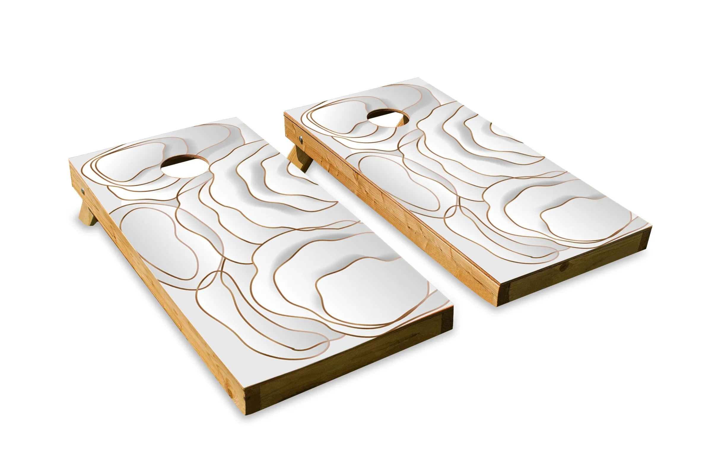 White and Gold Ripples