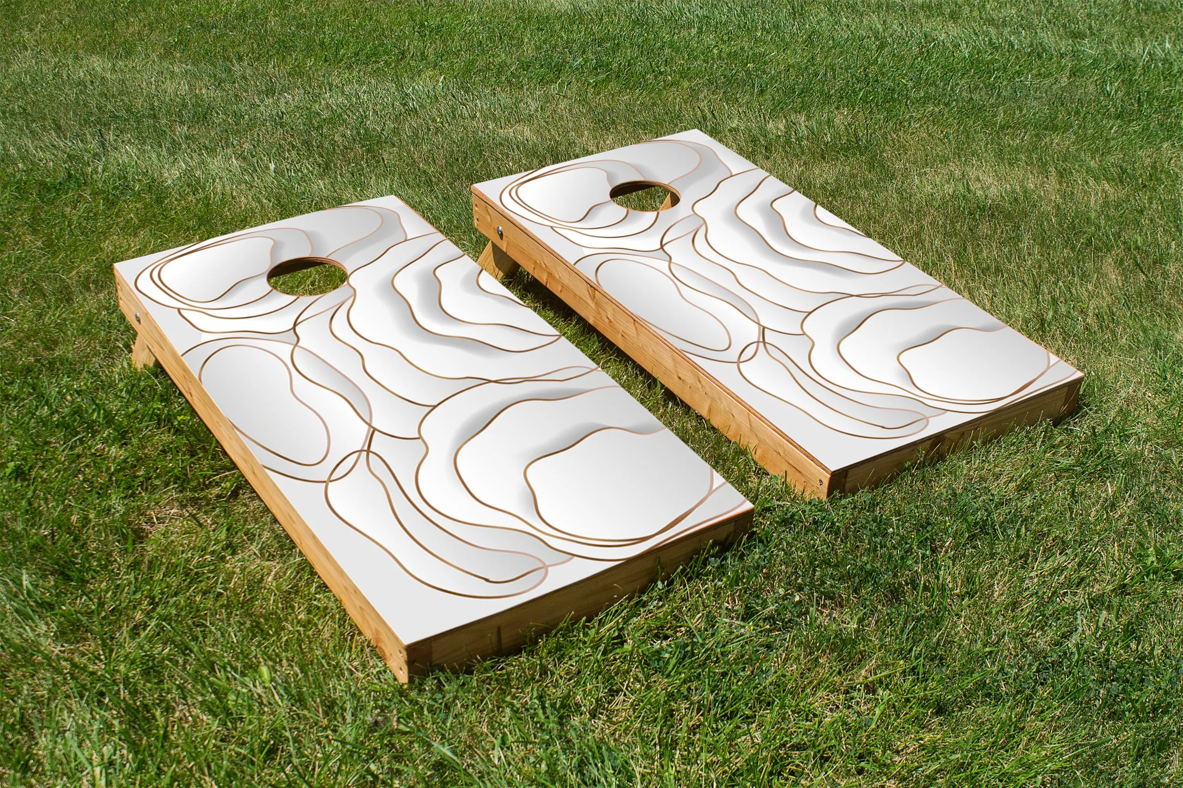 White and Gold Ripples