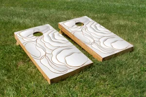 White and Gold Ripples