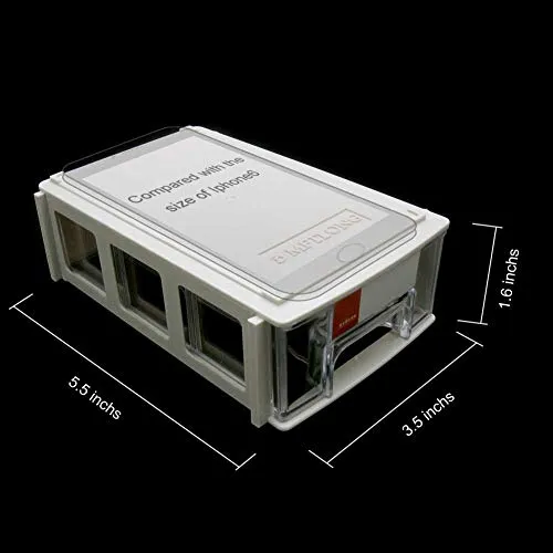 ZIIYAN Set of 12 Plastic Desktop Stackable Modular Craft Small Parts Hardware Drawers Organizer Containers Cabinet Storage Boxes with Compartments